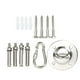 thumbnail image 5 of Kit De Suspensión De Hamaca, Suspensión De Techo Resistente Y Estable De Acero Inoxidable 304 Para Columpio De Sacos De, 5 of 7