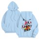 thumbnail image 3 of WILLBEST Sudaderas para Hombre, Moda Informal, Letras Estampadas, Sudadera con Capucha, Manga Larga, Cordón Ajustable, Suéter con Capucha Chica, 3 of 7