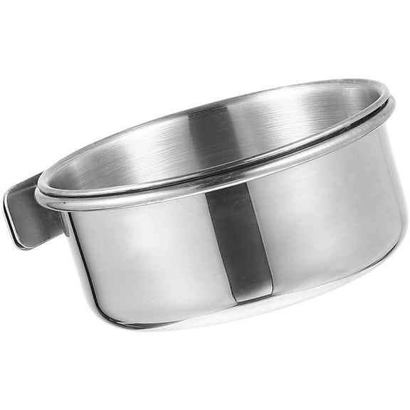 PAMINGONO 1Pcs Stainless Steel Bird Feeder for Cage Parrot Food Organizer Holds Food and Water