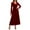 01 Wine, variant on Fewfanhot Cocktail Dresses for Women Long Sleeve V-Neck Velvet Stretchy Long Dress