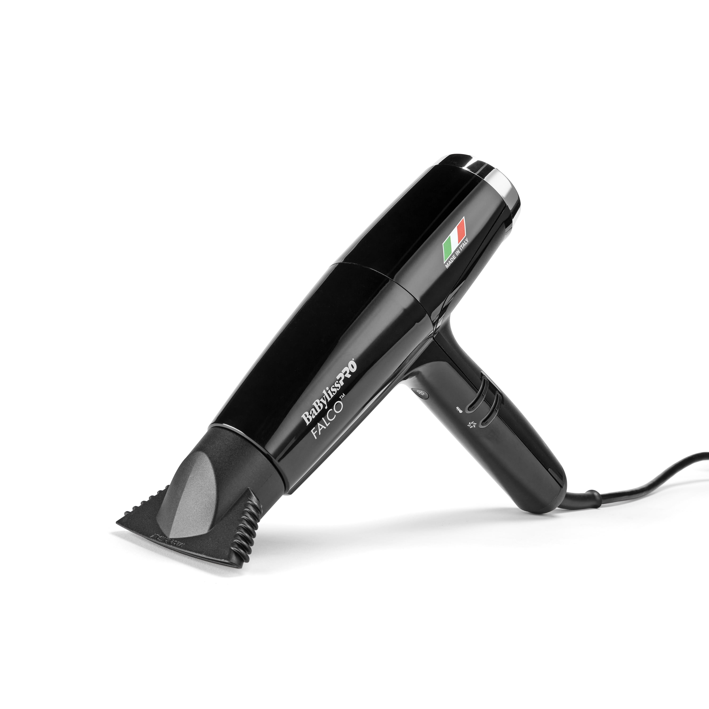 BabylissPRO Nano Titanium Professional Italian High-Speed Falco Dryer (Black)