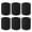 Black, variant on TOPTIE 6 Pcs Wrist Sweatbands Sports Wristband Terry Cotton Absorbent for Tennis Basketball Competitions, Maroon 3-1/8 Inch