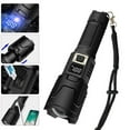 thumbnail image 4 of Rechargeable LED Flashlight 100000 Lumens Battery Powered Torch | USB-C Fast Charge | Sturdy Aircraft Aluminum | LCD Display | Emergency Outdoor Use | Includes 1 Flashlight, 4 of 9