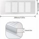 thumbnail image 2 of Brillar 2 Piezas Cubierta de Rejilla de Ventilación Rectangular Rejilla de Ventilación de Aluminio Plateado para Ventilación Trasera en Superficies de Trabajo Escritorios Estantes Puertas (8, 2 of 4