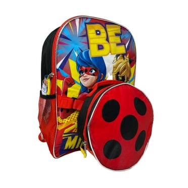Miraculous Ladybug 16" Backpack with Round Lunch Bag