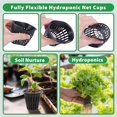 thumbnail image 4 of Net Pots for Hydroponics 2 Inch, 50 Pack Garden Slotted Mesh Plastic Plant Net Cups with Plant Labels, Wide Lip Round Bucket Basket for Hydroponics & Aquaponics (2" Net Pot, 50 Pack), 4 of 7