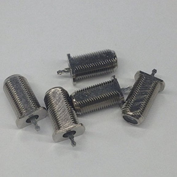 25-7676 F Connectors Female Panel Mount No Hardware Included (5 pieces) - 25-7676