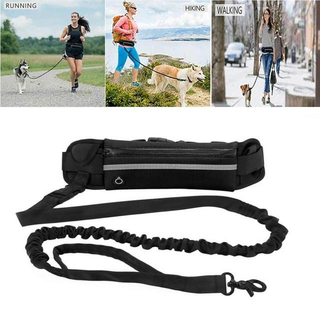 Cinturón para pasear perros, correa para correr con manos libres, riñonera, riñonera, correa resistente y duradera