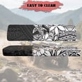 thumbnail image 2 of FKELYI Mule Bench Seat Cover Black Polynesian Flower Print Dustproof UTV Seat Cover Compatible with Kawasaki Mule 600/610 2 Pcs Anti-Scratch Seats Protector Decor, 2 of 7