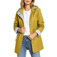 thumbnail image 2 of Womens Rain Jacket Waterproof Raincoat With Hood Lightweight Windbreaker Rain Jacket Loose Casual Travel Camping Outdoor Coat, 2 of 9