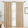 thumbnail image 2 of NICETOWN Biscotti Beige Blackout Curtains Rod Pocket Curtain Panels Light Blocking Curtains for Bedroom 42x84 inch 2 Panels, 2 of 8
