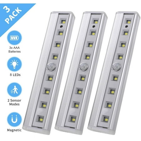 

BKFYDLS Kitchen Utensil Set Clearance 3pc Induction Lamp Wireless PIR Motion Sensor Light for Cabinet Wardrobe