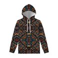 thumbnail image 1 of Sweat à Capuche Graphique Tribal Aztèque Ancien pour Hommes Femmes Décontracté Imprimé 3D Coloré Manches Longues Pull, 1 of 5