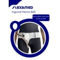 thumbnail image 7 of FlexaMed Right Side Inguinal Hernia Groin Belt with Compression Pad White Medium, 7 of 7