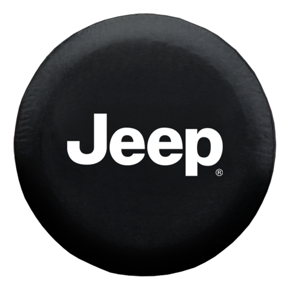 Plasticolor Spare Tire Cover 000793R01 Fits 30 Inch To 33 Inch Diameter; Jeep Logo; Black; Vinyl