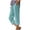 Light Blue, variant on Horkkom Capris Pants for Women Elastic Waist Cotton Linen Pants Summer Loose Casual Capris Pants with Pockets, S-3XL