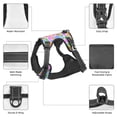 thumbnail image 3 of Vsdgher Colorful Cow Skin Pattern Dog Harness,No Pull Pet Harness with Soft Padded Handle,Adjustable Reflective Vest with 2 Buckles,4 Slide Buckles,S-XL Medium, 3 of 4