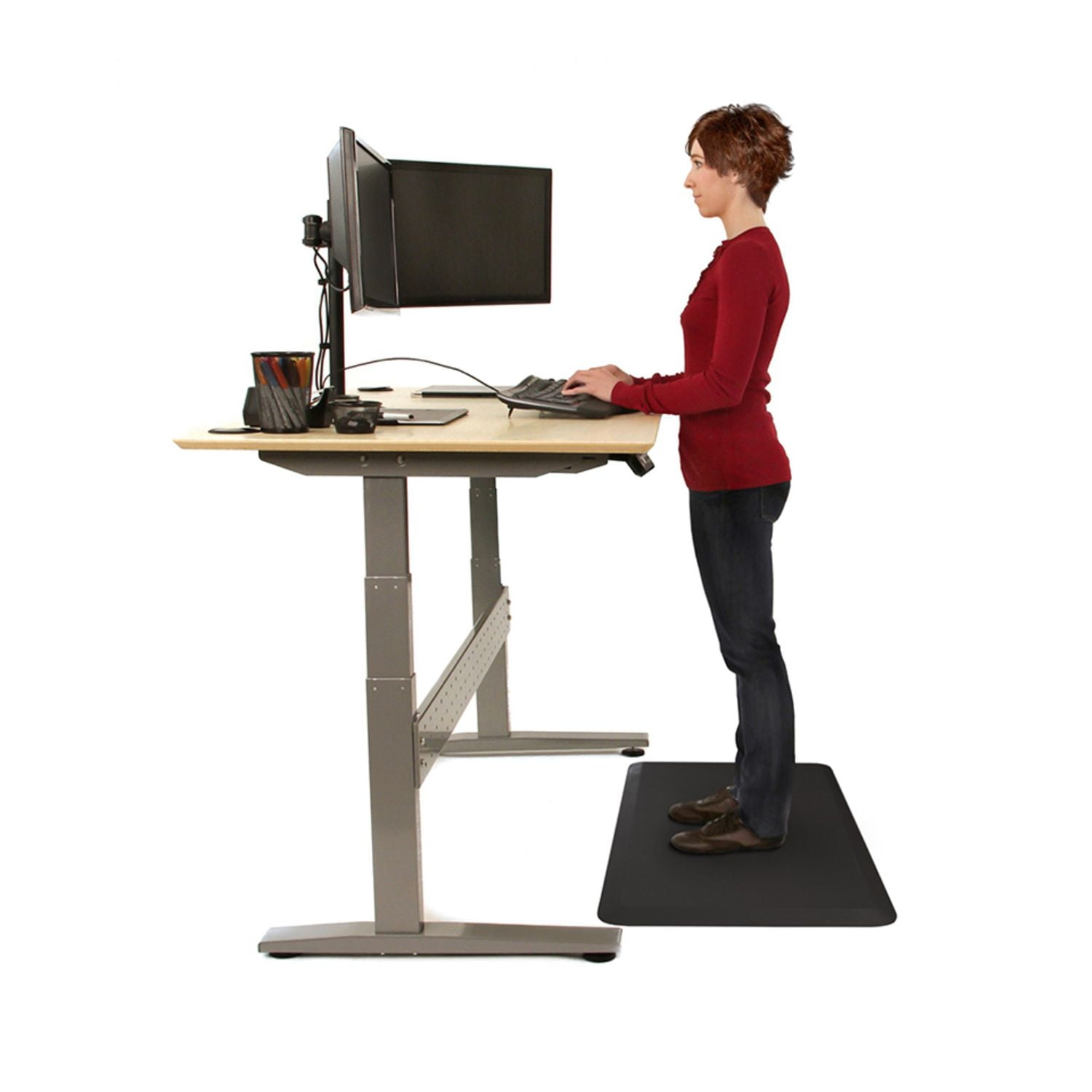 GelPro Professional Grade Anti-Fatigue Kitchen & Office Comfort Bio-Foam Mat with Non-Slip Bottom for Health & Wellness, 36X60, Earth