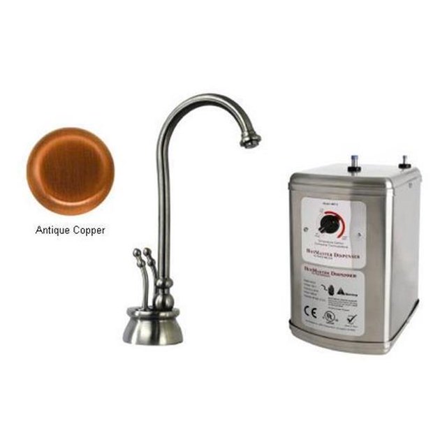 Westbrass D262H-11 Kit de Distributeur d'Eau Chaude-Froide - Cuivre Antique