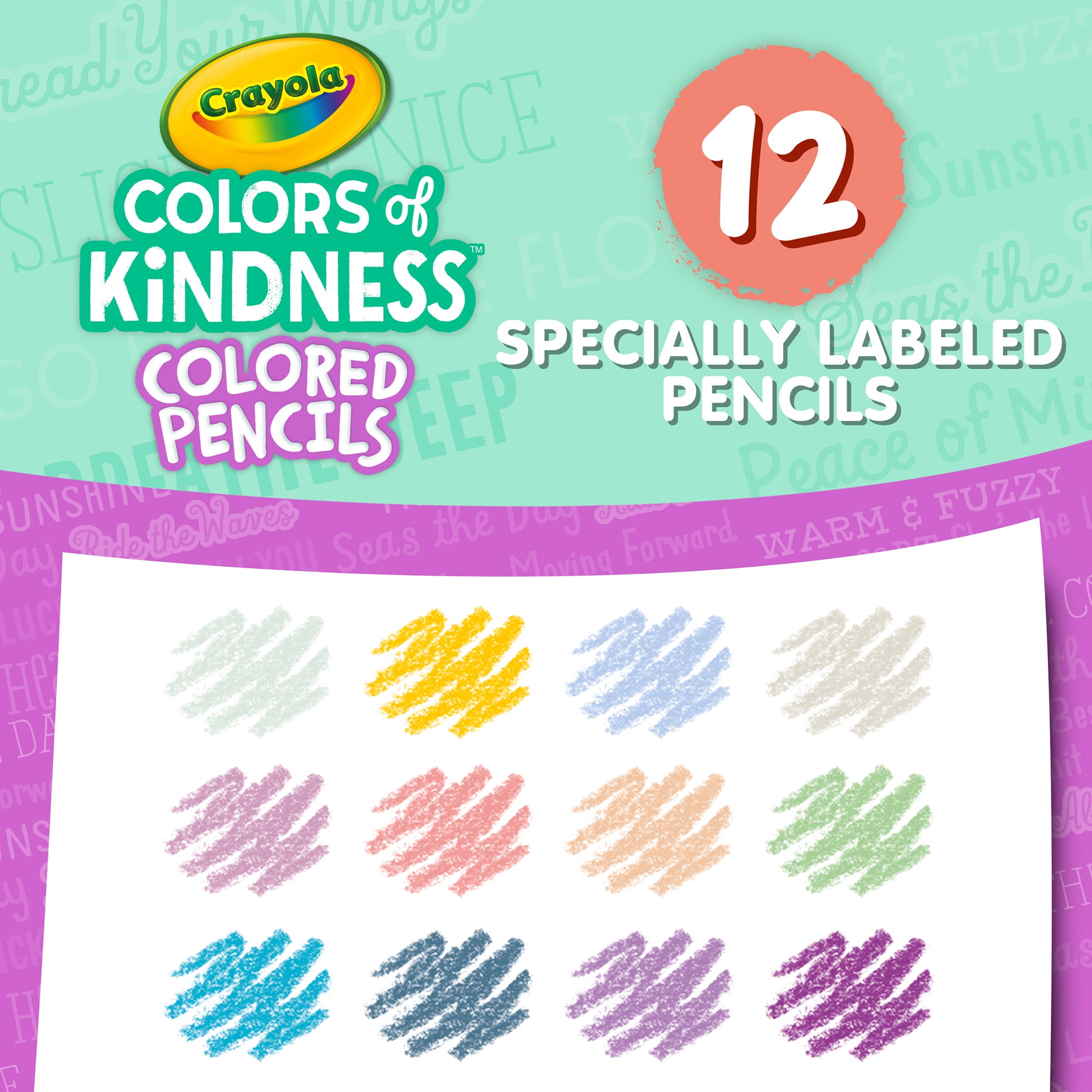 Crayola Colors of Kindness Colored Pencils, 12 Per Pack, 12 Packs