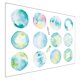 thumbnail image 1 of NUOLUX Stickers Pared De PVC Para De Acuarela Ideales Para Dormitorios Y Baños, 1 of 8