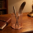 thumbnail image 6 of YiJuHui Metal Pen Holder Makeup Brush Organizer Gold Wire Desk Storage Cup Office Vanity Cosmetic Organizer Multipurpose Container for Home and Office Supplies, 6 of 6