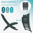 thumbnail image 6 of FODINGHILL Folding Xavier Adirondack Chair, HDPE All-Weather Folding Adirondack Outdoor Chair for Patio Porch Garden, Forest, 6 of 7