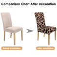 thumbnail image 7 of Chic Leopard Dining Chair Covers 4 Pack Unique Polka Dot Print Washable Polyester Stretch Slipcovers Removable Seat Protector for Classic Dining Room, 7 of 7