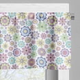 thumbnail image 3 of Ambesonne Pastel Valance Pack of 2, Ornate Flourish Vintage, 54"X12", Multicolor, 3 of 5