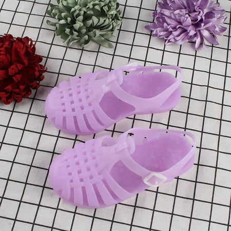 

Bescita Toddler Classic Style Non-slip Shoes Baby Boys Girls Cute Candy Colors Hollow Out Non-slip Soft Sole Beach Roman Sandals(2-3 Years)