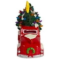 thumbnail image 3 of Northlight LED Lighted Vintage Truck with Tree Christmas Decoration - 8" - Red, 3 of 5