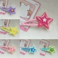 thumbnail image 3 of 1/2PCS Star Snap Clip Y2K-Style Mini Color Block Hairpin Sweet Handmade Pins Hairpin Accessories for Women Girls, 3 of 16