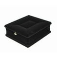thumbnail image 2 of 1 X Velvet Necklace Chain Jewelry Display Storage Box Gift -black, 2 of 4