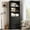 black, variant on 70 Inches Bookcase with Drawers, Tall Bookshelf Farmhouse Bookcases Wooden Deep Bookshelves Storage Cabinet Organizer for Living Room, Study, Kitchen, Home Office (White)