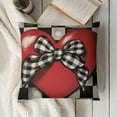 thumbnail image 4 of YINGXI Valentines Day , Red Polka Dots Heart Bow Decor Throw Pillowcases Outdoor for Holiday Home Decorative 22x22in, 4 of 6