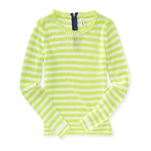 Aeropostale suéter de punto con cremallera en la espalda para mujer, verde, pequeño Aeropostale Tejer