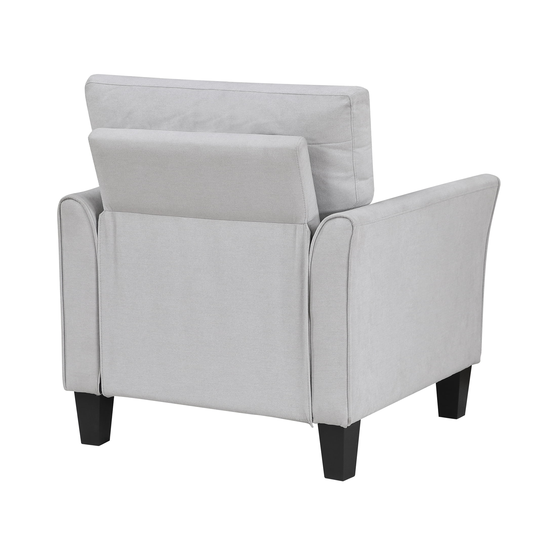 OakvillePark Islewyn Textured Fabric Accent Chair, Gray
