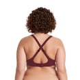 thumbnail image 4 of Curve Muse Women's Plus Size Add 1 and a half Cup Push Up Underwire Convertible Lace Bras -2PK-Black,Burgundy-46D, 4 of 6