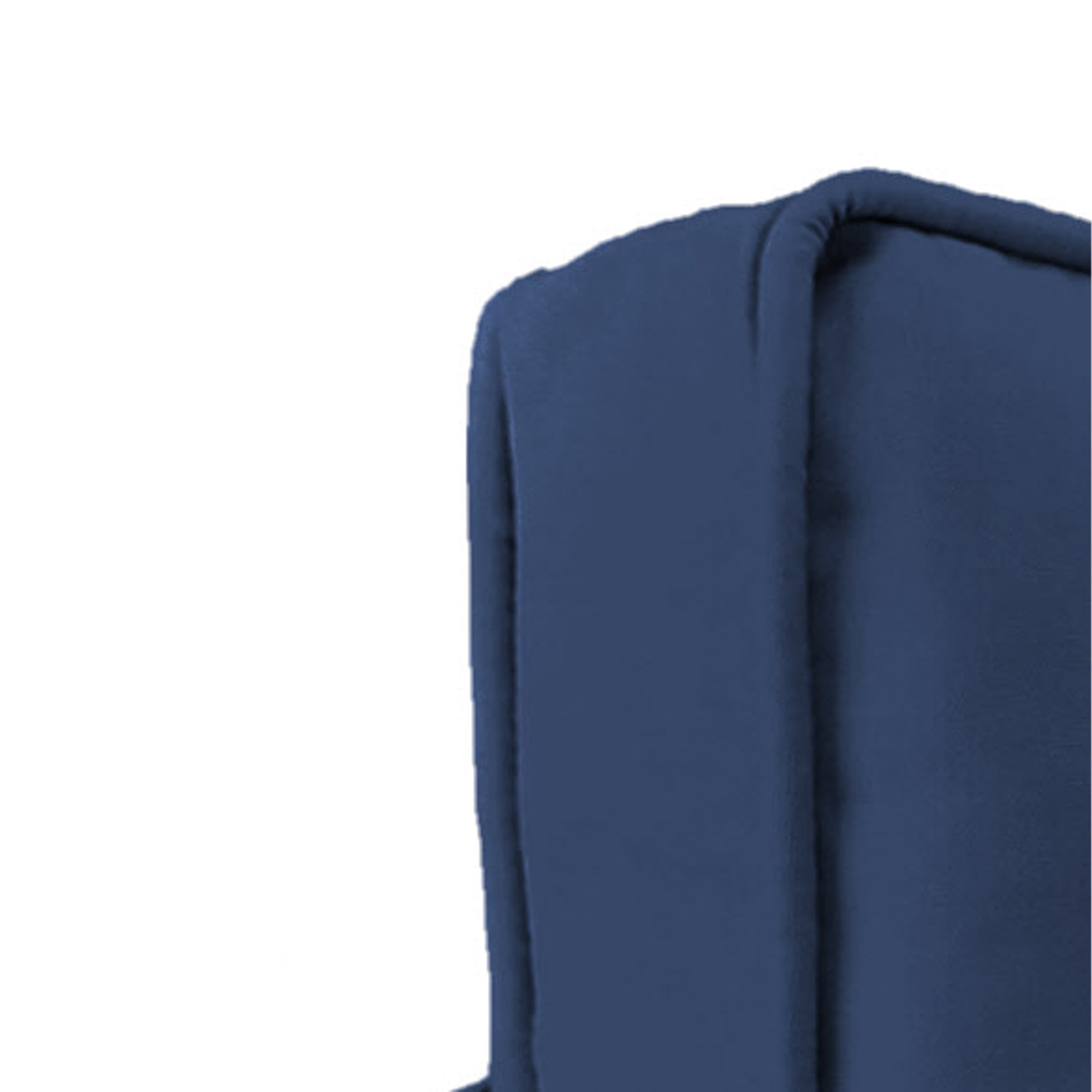 Jordan Manufacturing Sunbrella 45" x 22" Canvas Navy Solid Rectangular Outdoor Deep Seat Chair Cushion Set with Ties and Welt