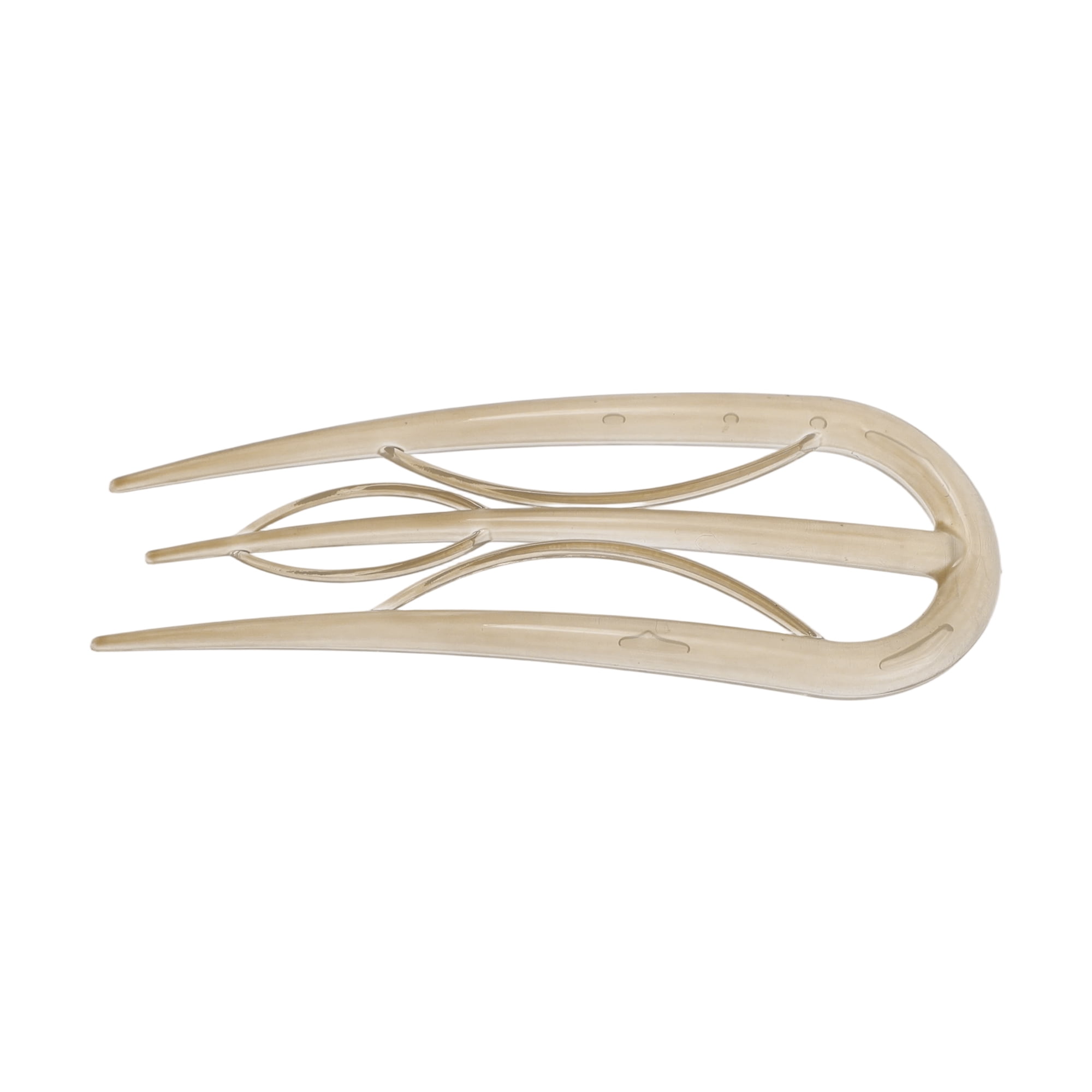Unique Bargains U-shaped Hair Pin 3.94"x1.50" 1 Pc Light Gray