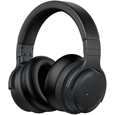 COWIN Bluetooth Headphones Active Noise Cancelling Headphones Wireless Headphones Over Ear with Mic Deep Bass, Comfortable Protein Earpads, 30 Hours Playtime for Travel/Work,  Black