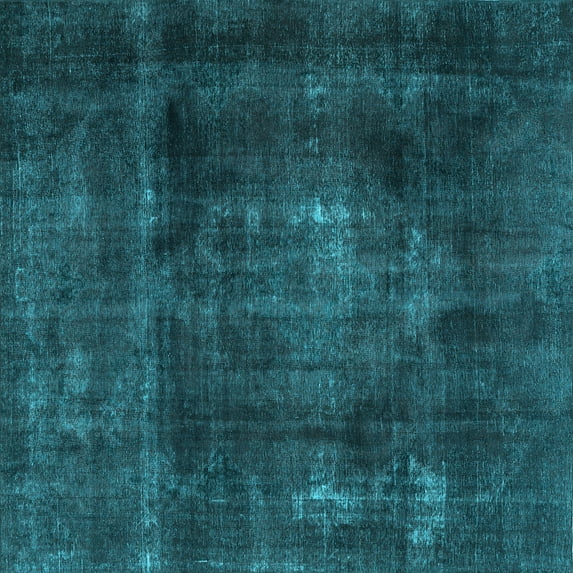 Ahgly Company Indoor Square Persian Light Blue Traditional Area Rugs, 7' Square