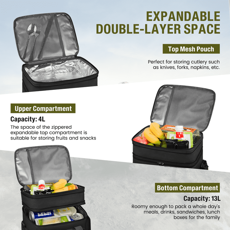Cshidworld Expandable Insulated Lunch Bag, 24L photo 2