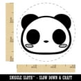 thumbnail image 2 of Charming Kawaii Chibi Panda Bear Face Blushing Cheeks Self-Inking Rubber Stamp Ink Stamper - Orange Ink - Small 3/4 Inch, 2 of 7