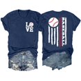thumbnail image 1 of WILLBEST T-Shirts pour Femmes T-Shirt Décontracté Imprimé Col Rond Couleur Unie Manches Courtes 5241, 1 of 3