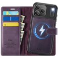 thumbnail image 1 of Compatible con iPhone 11 Pro Funda billetera desmontable Compatible con Magsafe, Soporte para Tarjetero con Bloqueo RFID y Tapa de Cuero PU 2 en 1 Funda Magnética a Prueba de Golpes, 1 of 10
