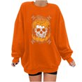 thumbnail image 1 of Moda mujer estampado manga larga cómoda transpirable cuello redondo camisa Tops Pompotops FGAJ7891, 1 of 6