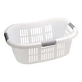 thumbnail image 1 of Rubbermaid 1.5 bu Capacity 3 Handled Plastic Laundry Basket, White, 1 of 6
