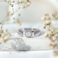 thumbnail image 4 of Rosec Jewels Lab Created Engagement Ring Band for Men (EF-VS Quality, 5 mm, 0.5 Ct) - Ready to Gift, 18K White Gold, US 11.50, 4 of 9