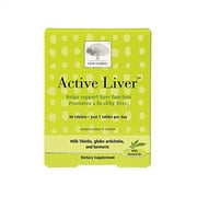 NEW NORDIC Active Liver | Daily Liver Supplement | Milk Thistle, Artichoke & Turmeric | for Men and Women | 30 Count (Pack of 1)